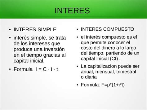 Diferencias Entre Interes Simple Y Compuesto Slingo