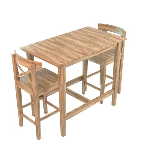 Mesa Y Silla De Madera Modelo 3D 25 Blend Ma Fbx Unknown Obj