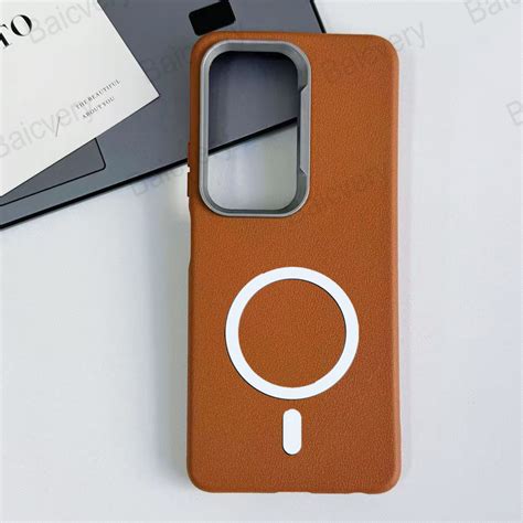 Dành Cho Infinix Hot 50 4G Pro Plus X6880 X6882 Vỏ Họa Tiết Da Màu Trơn Có Nhãn Dán Từ Tính