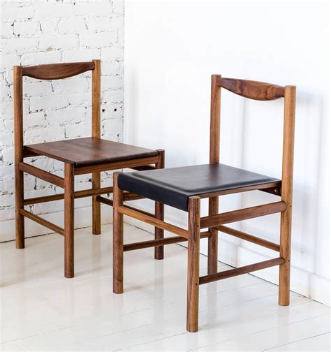 Range Dining Chair in Walnut and Leather by Fort Standard For Sale at 1stDibs | range dining ...