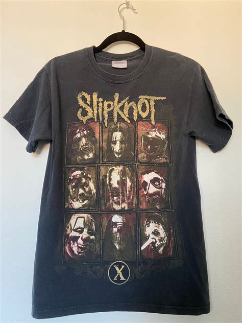 Camiseta Gr Fica Vintage De Doble Cara Slipknot Etsy Espa A