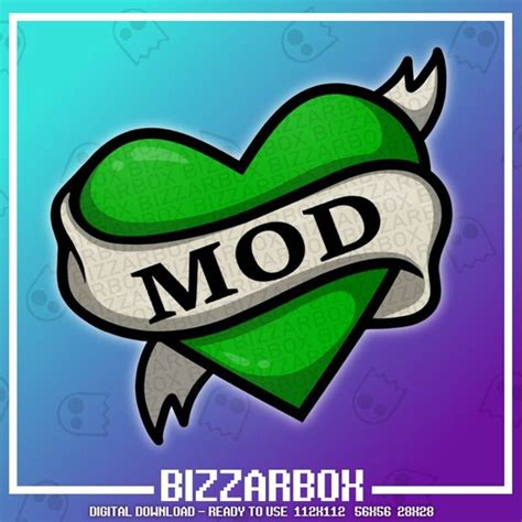 MOD LOVE Twitch Emote / Twitch Emotes / Twitch Stream / - Etsy