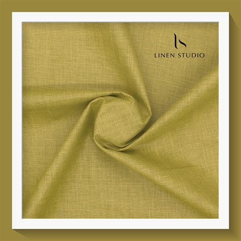 linen  remi greenish yellow linen studio