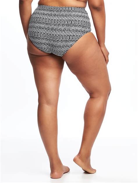 High Waist Plus Size Ruched Bikini Bottoms Old Navy