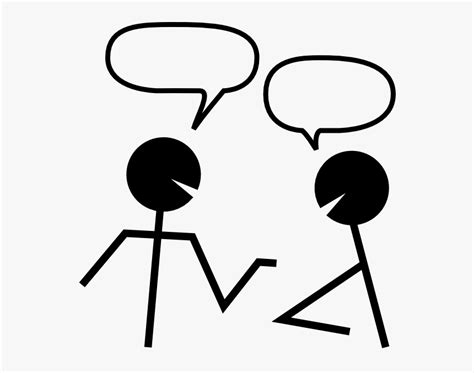 Two People Talking Clipart - Transparent Talking Clipart, HD Png ...