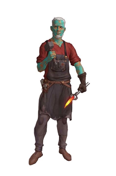 Male Human Oread Blacksmith Pathfinder 2e Pfrpg Pfsrd Dnd Dandd 35 4e