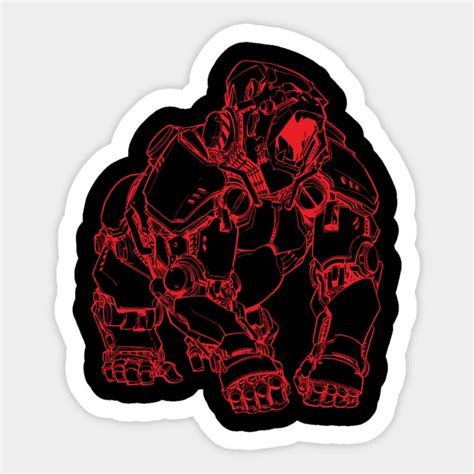 Red Robot Ape Line Art Gorilla Sticker Teepublic