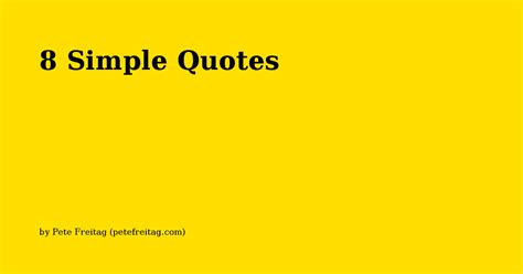 simple quotes