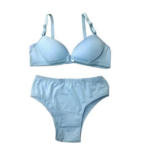 Conjunto Lingerie Menina Mo A Infantilcalcinha E Suti Bojo Em Poliamida Liso V Rias Cores