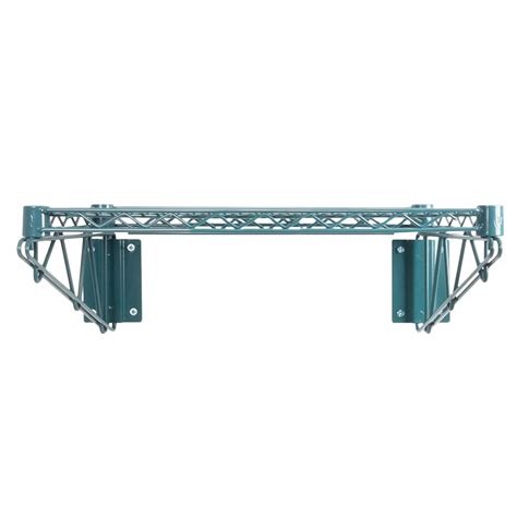 Regency 14" x 24" Green Epoxy Wire Wall Mount Shelf