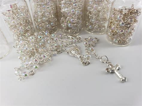 Our Lady Of Guadalupe Shiny Rosary In Glass Bottle Rosaries Recuerdos