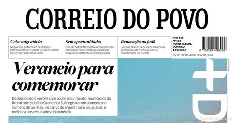 Capa Correio do Povo Sábado 11 de Março de 2023