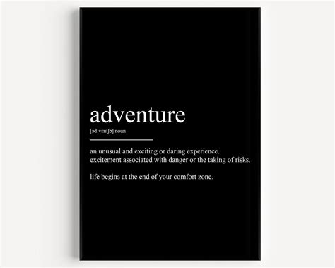 Adventure Definition Print - Magic Posters