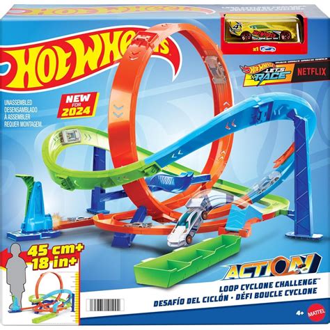 Mattel Hot Wheels Extreme Action Loop Cyclone Challenge Track Set Htk