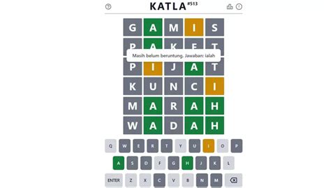 Kunci Jawaban Kuis Game Katla Hari Ini Juni Dan Artinya