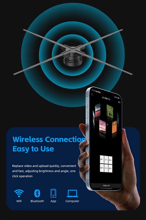 Naked Eye D Cylindrical Cabinet Holographic Projector