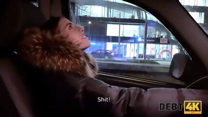 DEBT K Slim Brunette Seduces Collector Hoping To Avoid More Problems