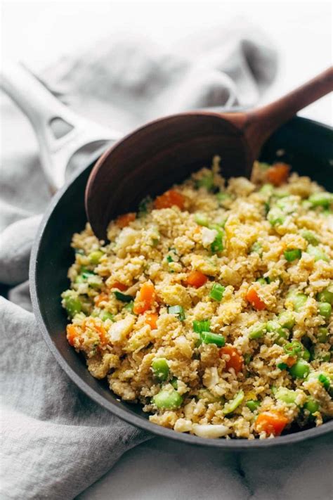 15 Minute Cauliflower Fried Rice Recipe Pinch Of Yum