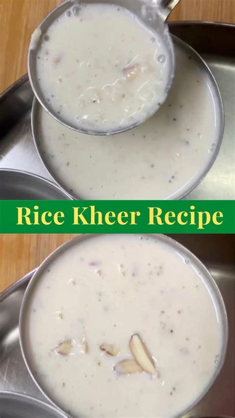 Rice Kheer Recipe Indian Dessert Recipe चावल की खीर कैसे बनाए How To Make Rice Khe