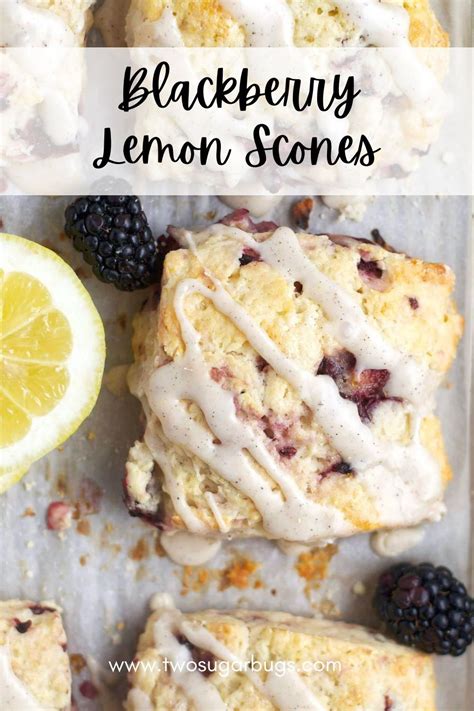 Delicious Blackberry Lemon Scones