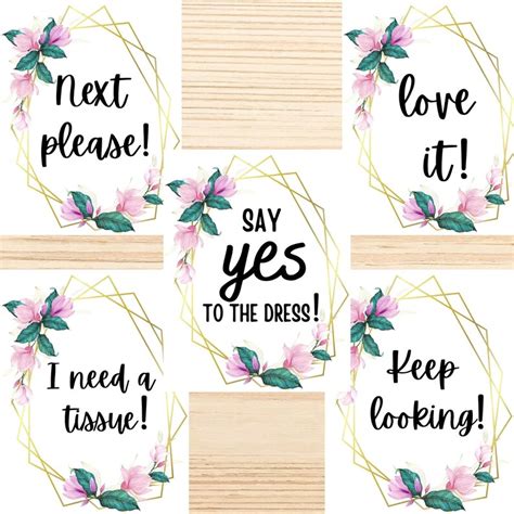 Printable Say Yes To The Dress Signs I Said Yes To The Dress Etsy