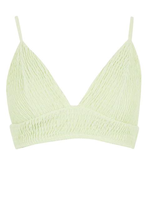 Green Woman Strappy Triangle Bikini Top 2384521 DeFacto