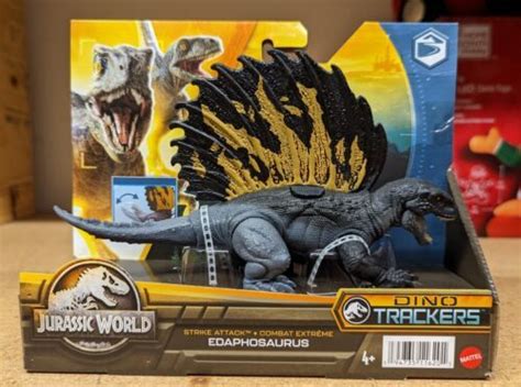 Jurassic World Dino Trackers 2023 Strike Combat Extreme Edaphosaurus Figure New 4604980580