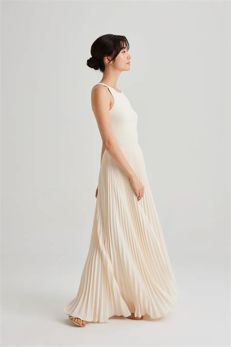 Sunray Pleated Maxi Skirt Our Second Nature