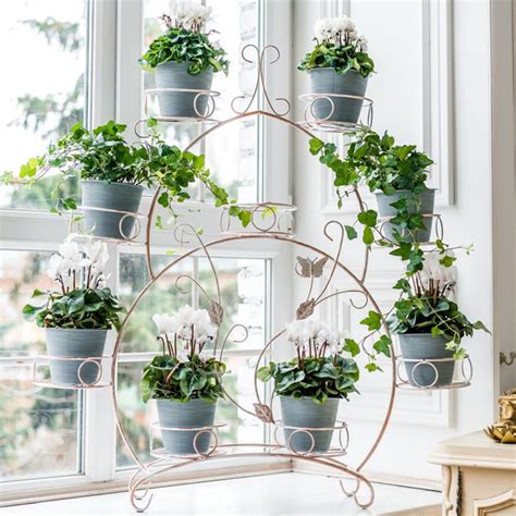 Напольная подставка для цветов на подоконник металлическая стойка для ...