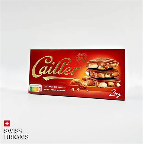 Cailler Milk Almonds 200g Chocolate Bar Swiss Dreams