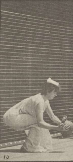 Semi Nude Woman Carrying A Water Jar On Head Turning And Placing It On The Ground Rbm QP301M8