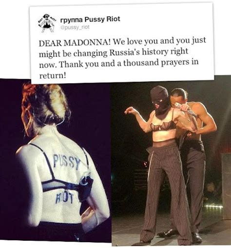 Madonna Em Ativismo Pelo Grupo Punk Feminista Pussy Riot Ofensiva Contra O Machismo