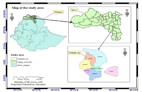 Mekelle City administration; Extracted from ArcGIS, [16] | Download Scientific Diagram