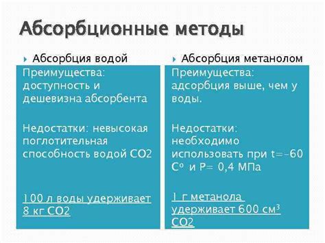 Очистка газов от диоксида углерода СО 2
