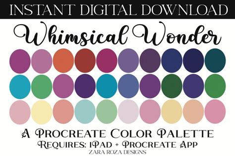 Whimsical Wonder Procreate Color Palette