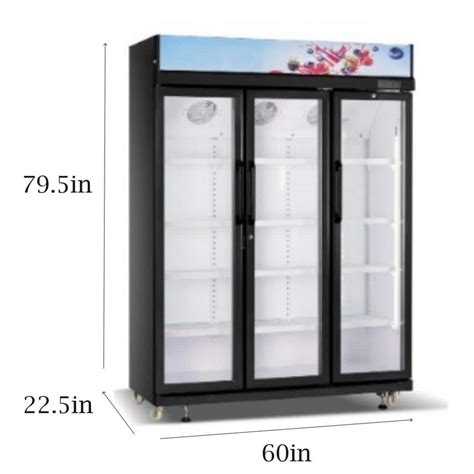 Cooler Depot In W Cu Ft Glass Door Commercial Merchandiser