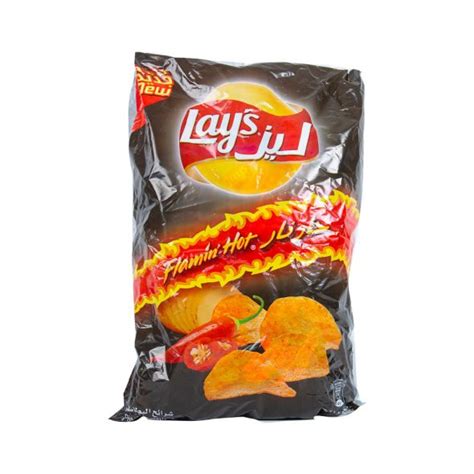 Lay S Flamin Hot Flavoured Potato Chips Grandiose Ae