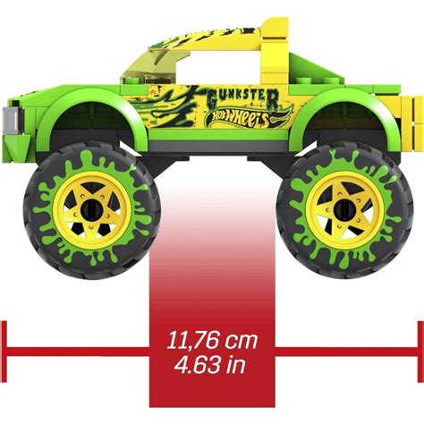 Mega Hot Wheels Gunkster Monster Truck Construção de carro de brinquedo figura