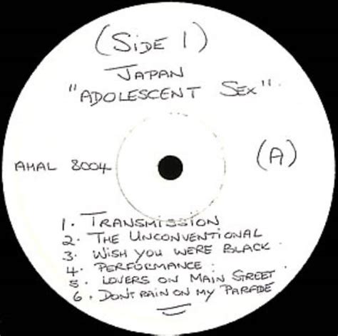 Japan Adolescent Sex UK Promo Vinyl LP Album LP Record 356373