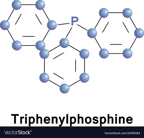 Triphenylphosphine for organic synthesis Vector Image