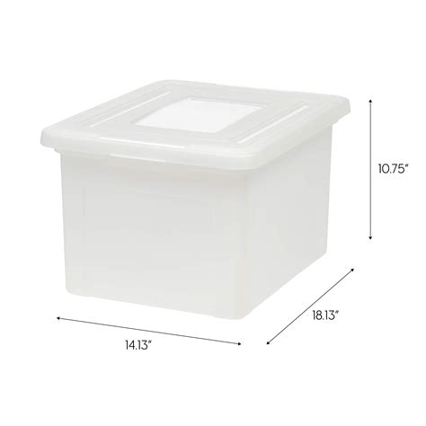 Iris Usa Letter And Legal Size Plastic Storage Bin Tote Organizing File