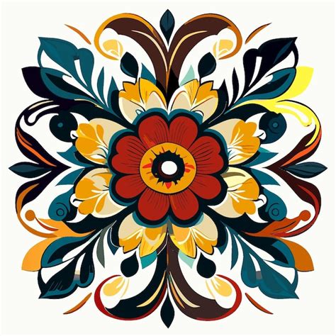 Premium Vector | Art nouveau neon handcrafted floral showcase in ...