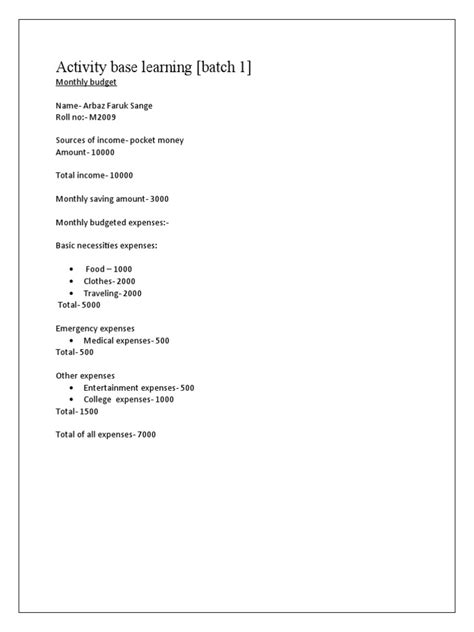 activity base learning