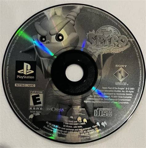 Sony Playstation 1 Ps1 Spyro Year Of The Dragon Disco Testato Solo