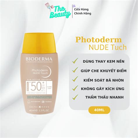 Bioderma Photoderm Nude Touch SPF Sunscreen And Foundation Ml Shopee Malaysia