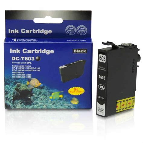 Epson T603XL / T 603 XL BK / Sort kompatibel - Nordic-Ink