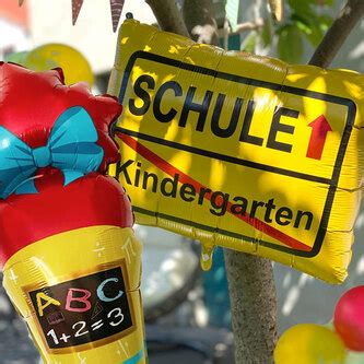 Schuleinf Hrung Schulanfang Einschulung Deko Set Folien Ballon