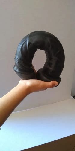 Mega Dildo Gigante Flexible Grueso Enorme Negro Meses Sin Intereses