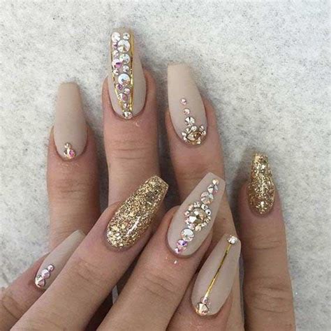 65 Fun Ways To Wear Ballerina Nails Stayglam Gel Nails Rhinestone Nails Gorgeous Nails