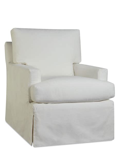 Upholstered Slipcover Swivel Chair | Peach Tree Designs